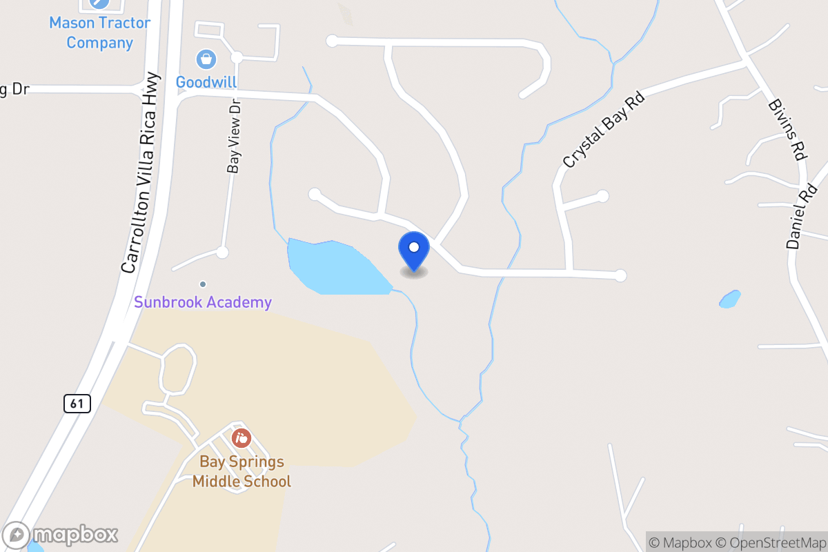 Map of 2016 Club Bay Dr