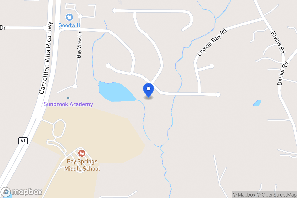 Map of 2020 Club Bay Dr
