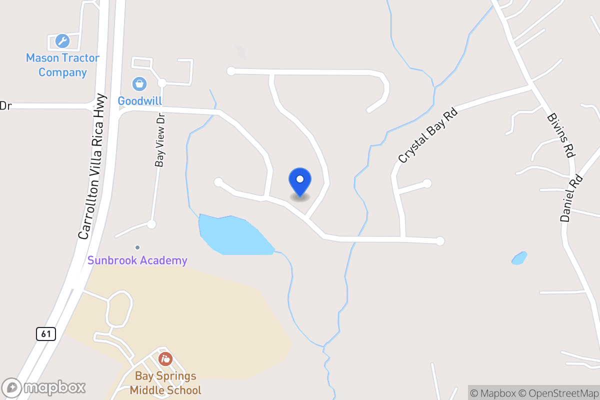 Map of 2009 Club Bay Dr