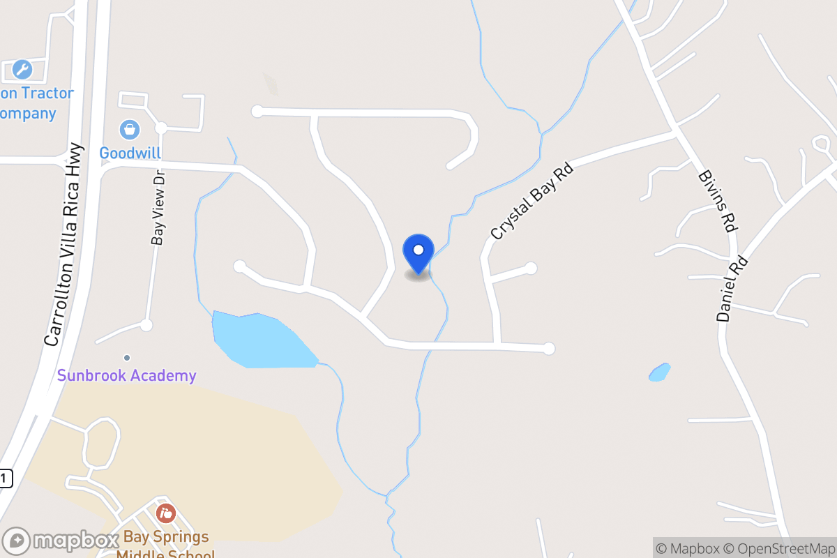 Map of 909 Center Bay Dr