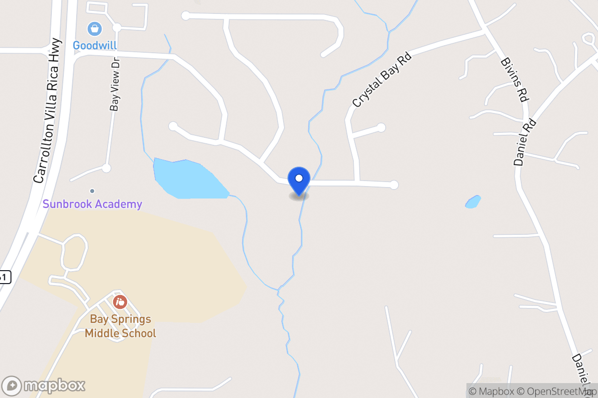 Map of Club Bay Dr