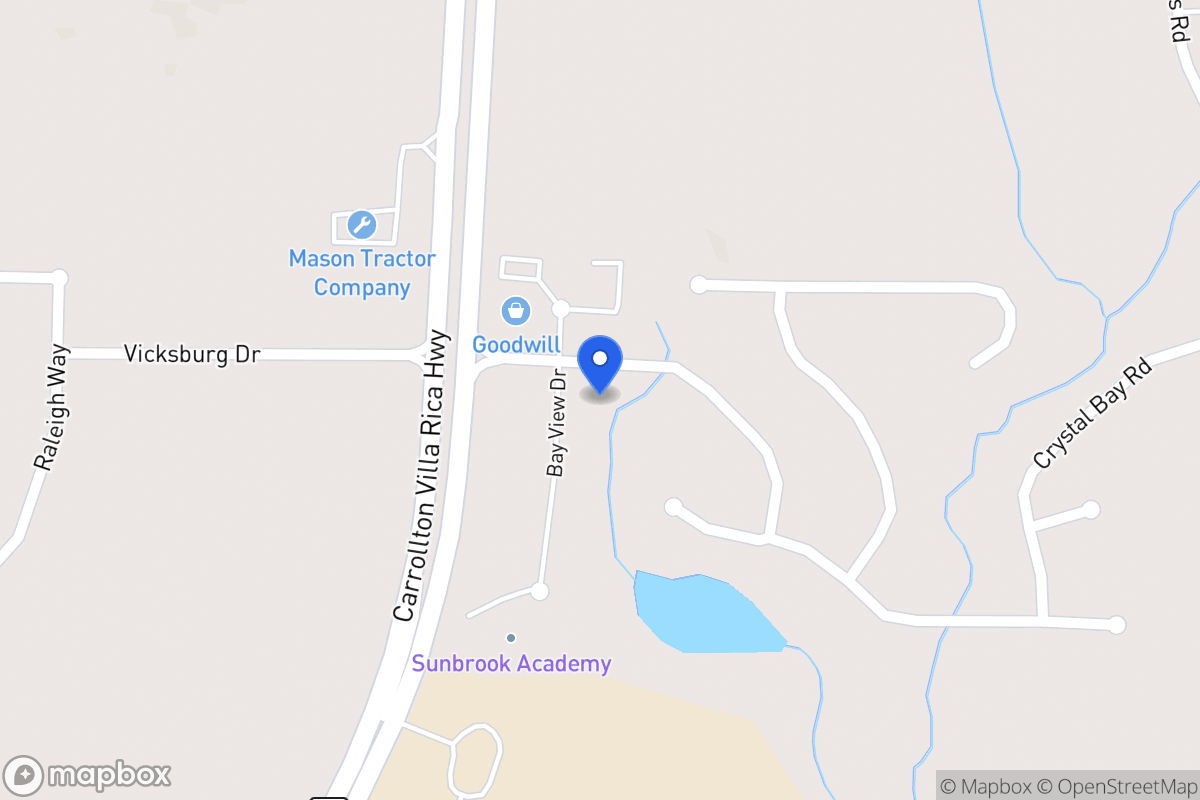 Map of Bay View Dr