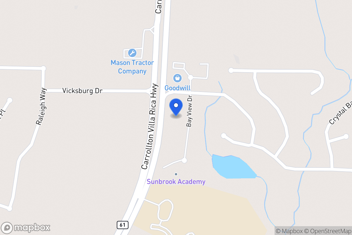 Map of 801 E Bay Springs Dr