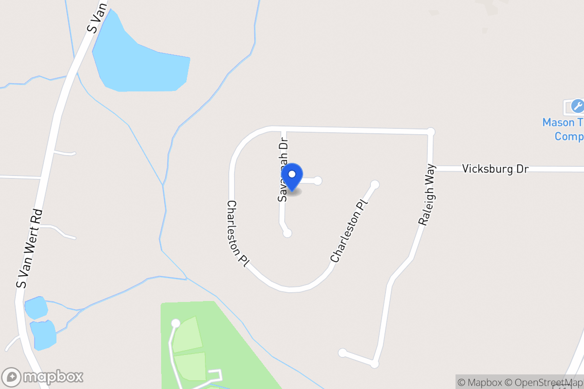 Map of 701 Williamsburg Ct