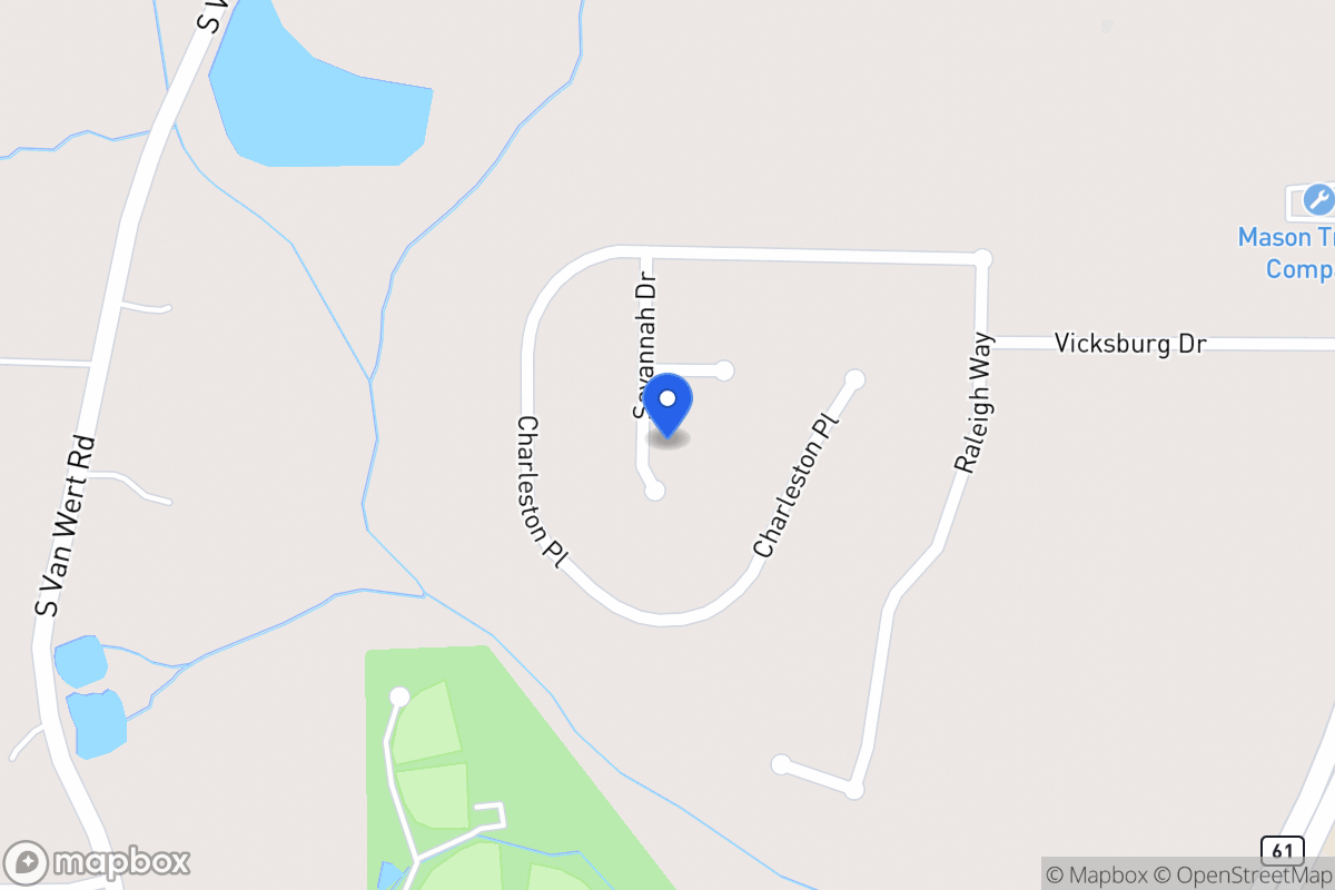 Map of 614 Savannah Dr