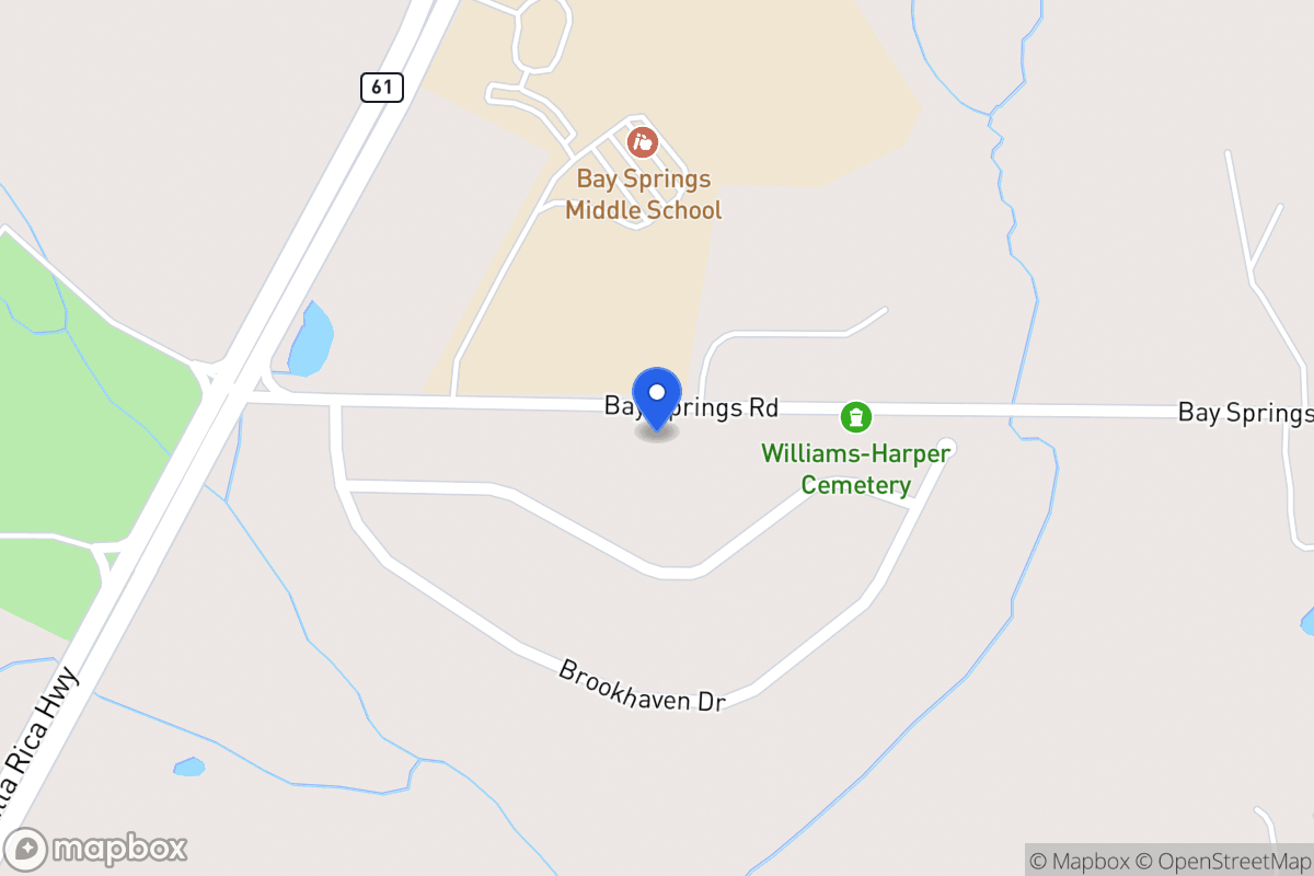 Map of Brookhaven Dr