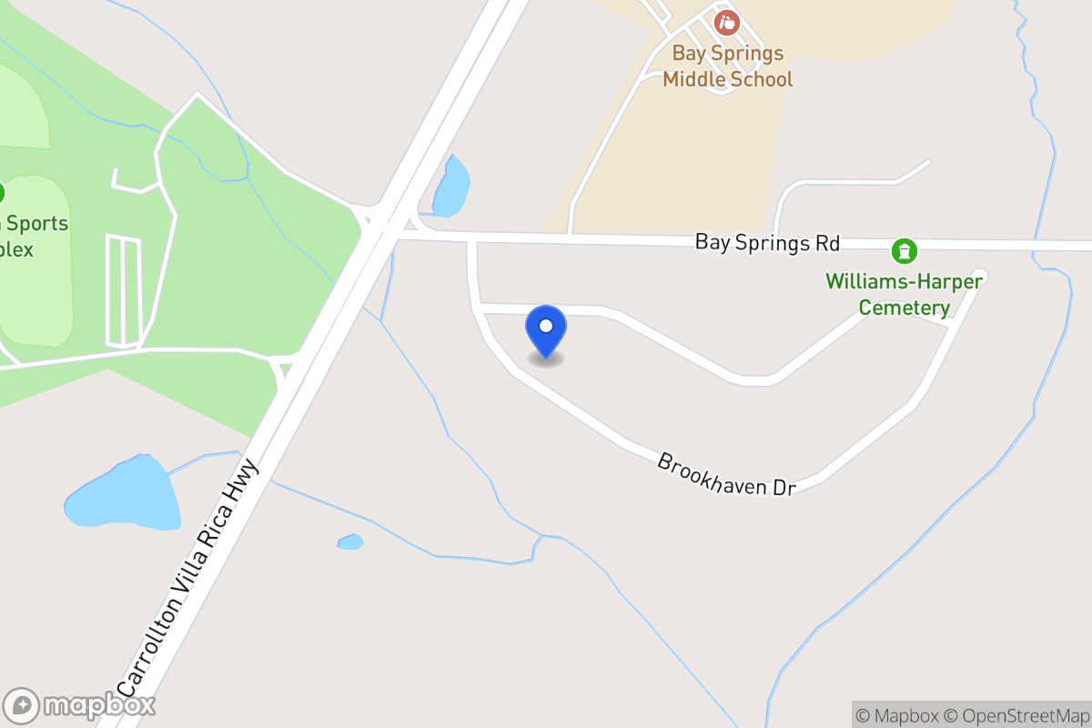 Map of 116 Brookhaven Dr
