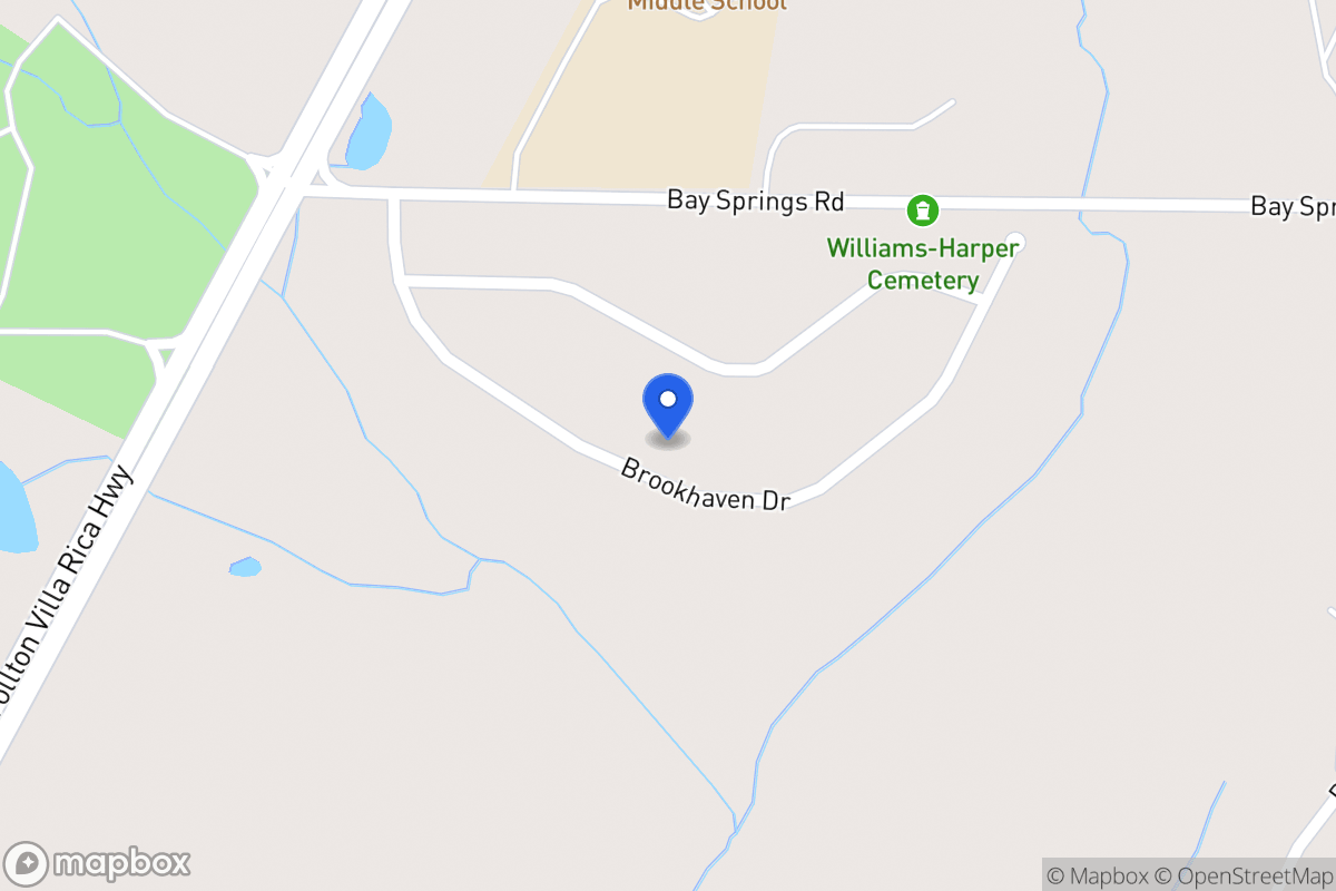 Map of 134 Brookhaven Dr