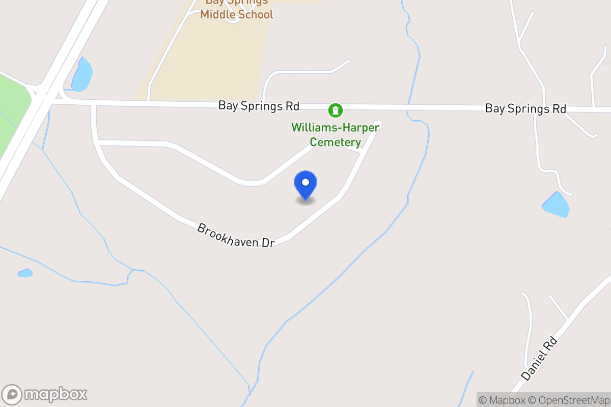 Map of 156 Brookhaven Dr