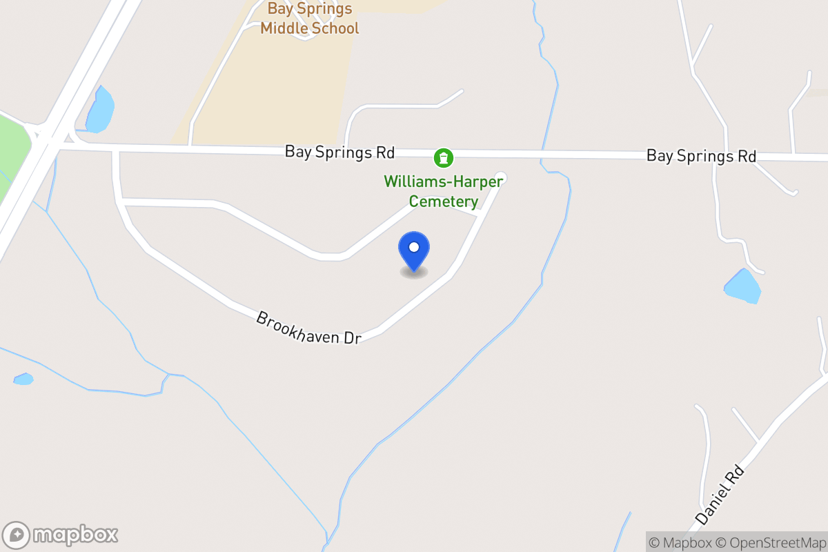 Map of 158 Brookhaven Dr