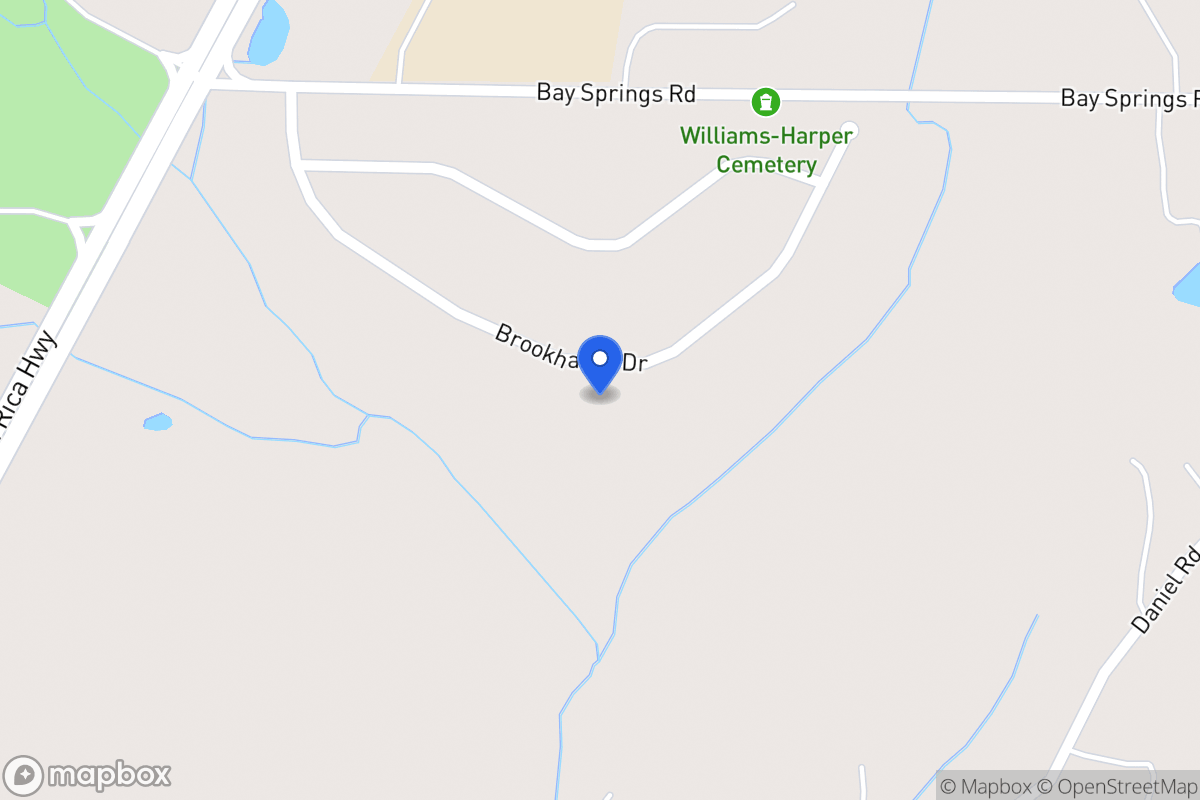 Map of 143 Brookhaven Dr
