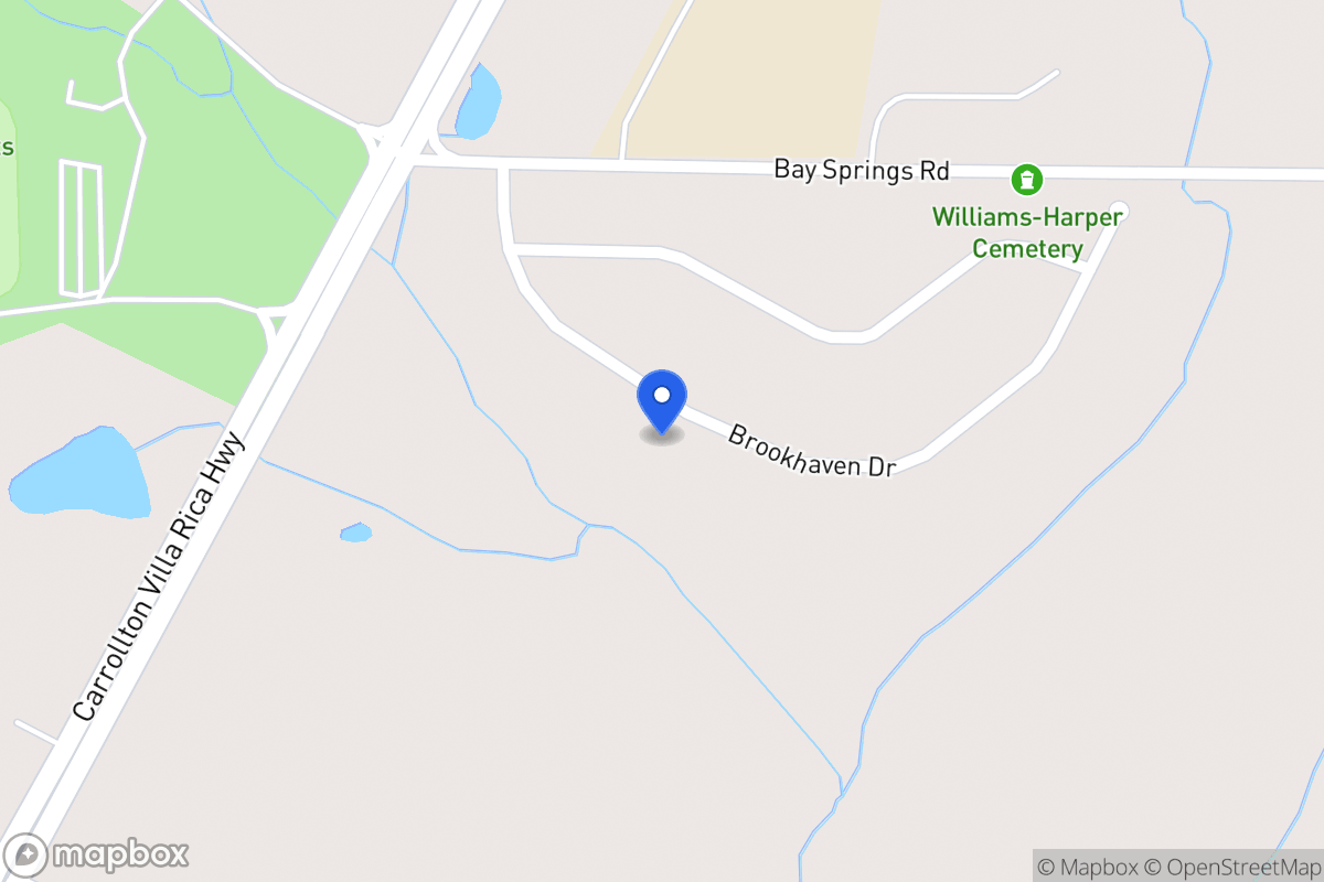 Map of 127 Brookhaven Dr