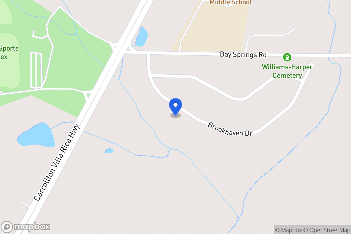 Map of 121 Brookhaven Dr