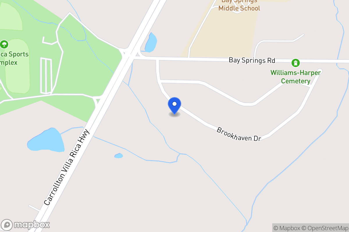 Map of 117 Brookhaven Dr