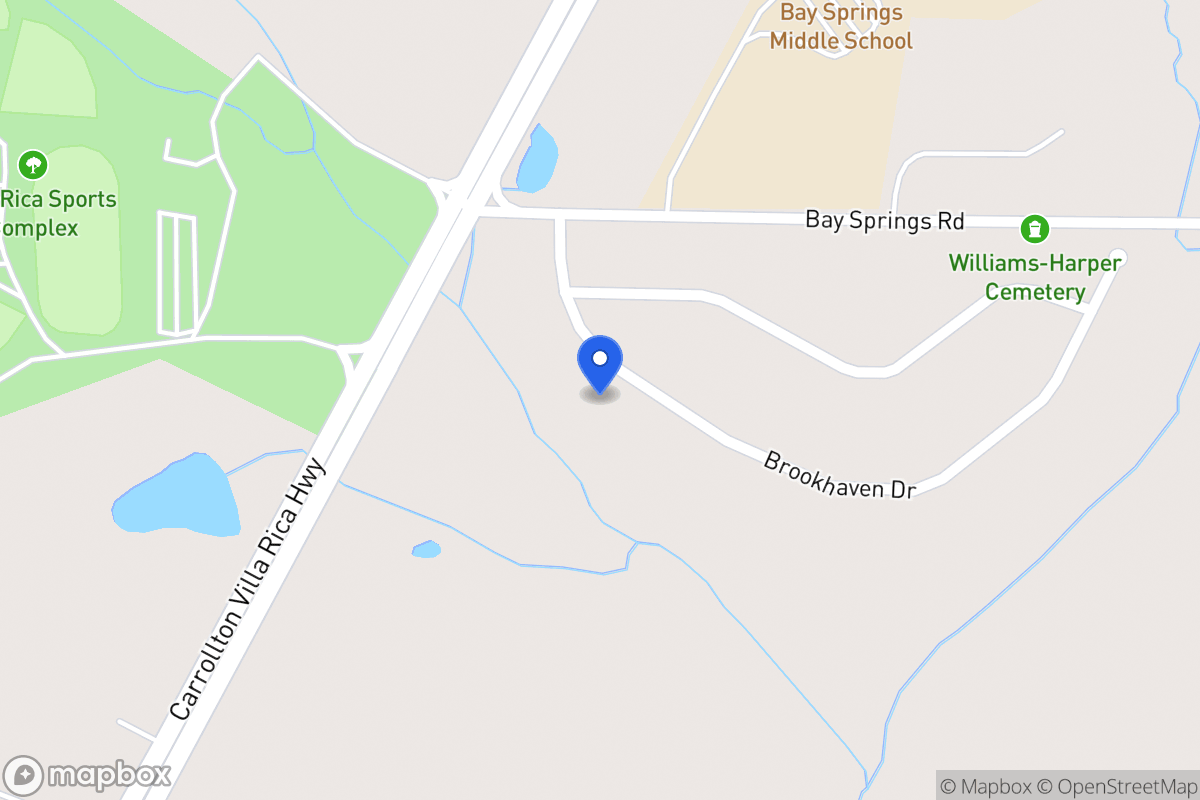 Map of 115 Brookhaven Dr