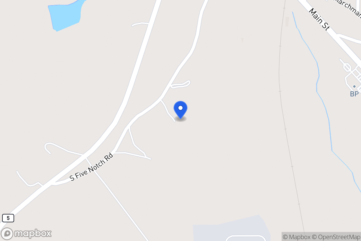 Map of 196 S Five Notch Rd