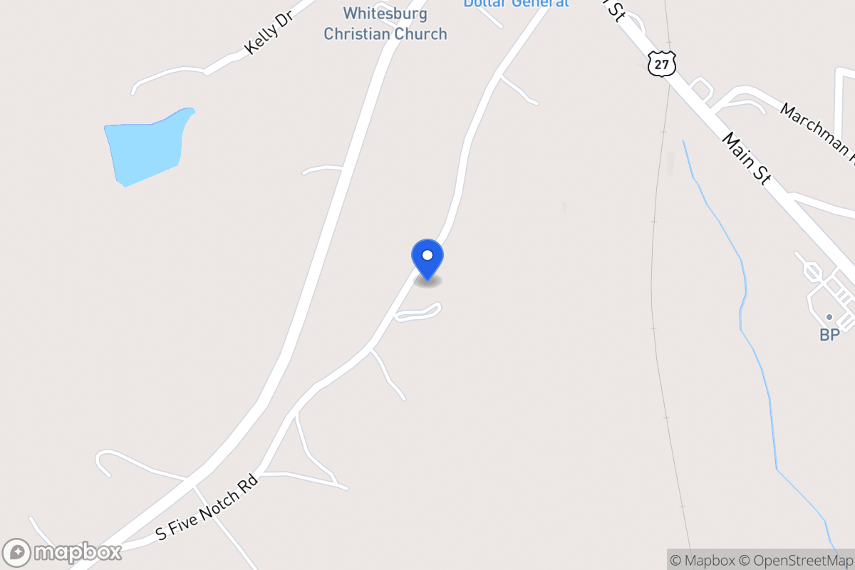 Map of 150 S Five Notch Rd