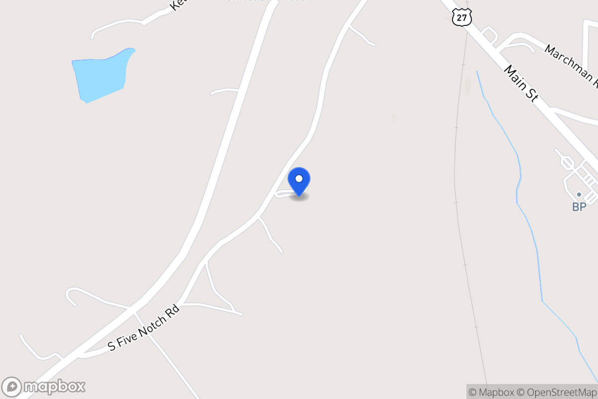 Map of 160 S Five Notch Rd
