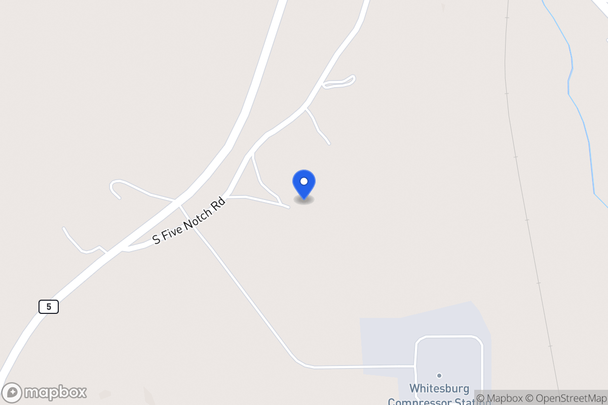 Map of 244 S Five Notch Rd
