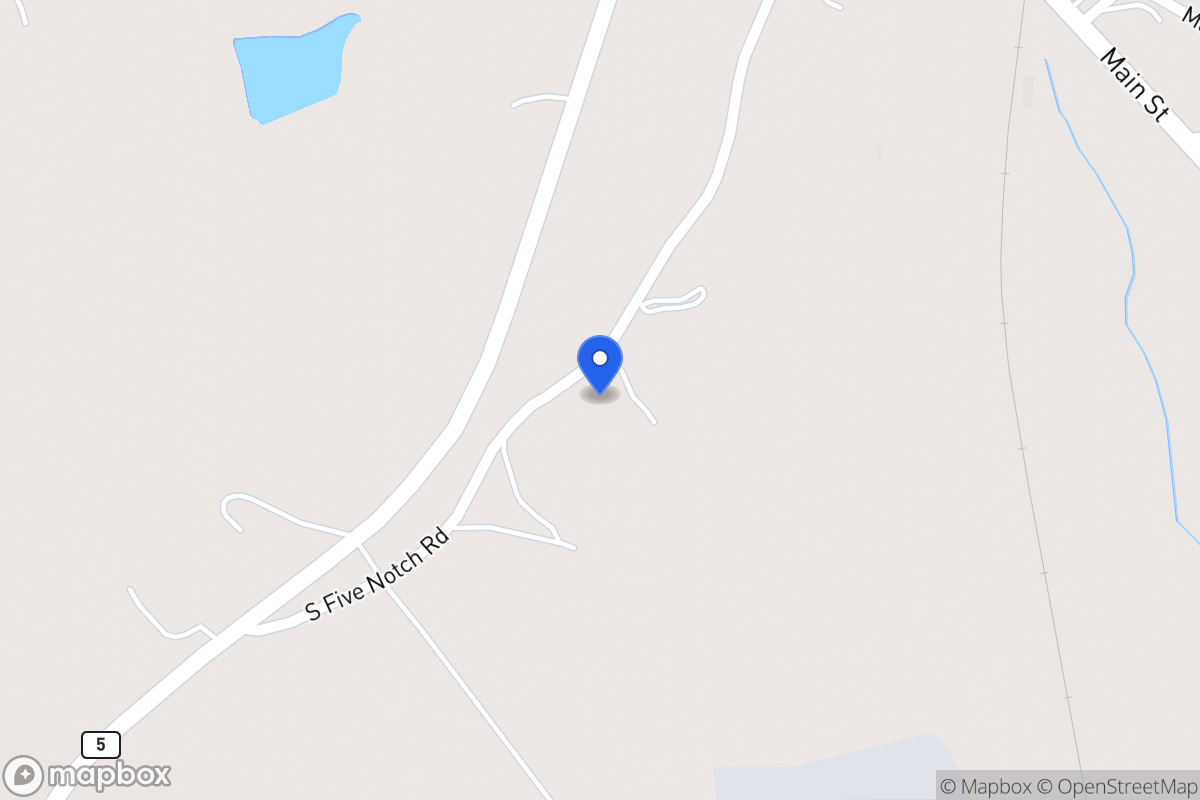 Map of 228 S Five Notch Rd