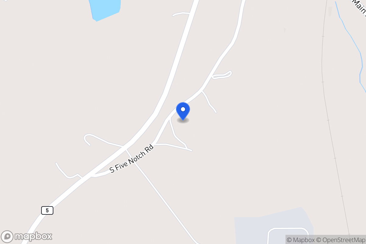 Map of 234 S Five Notch Rd
