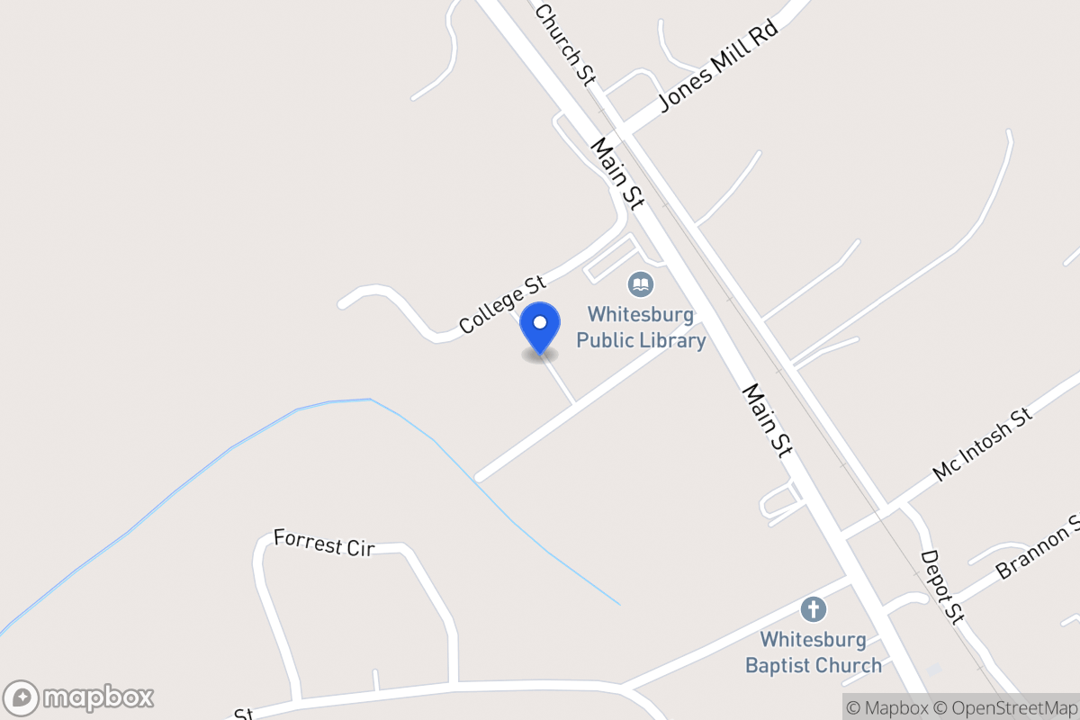 Map of White Oak St