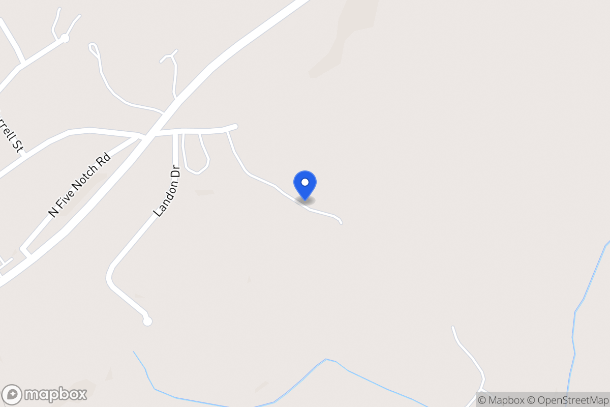 Map of 181 N Five Notch Rd