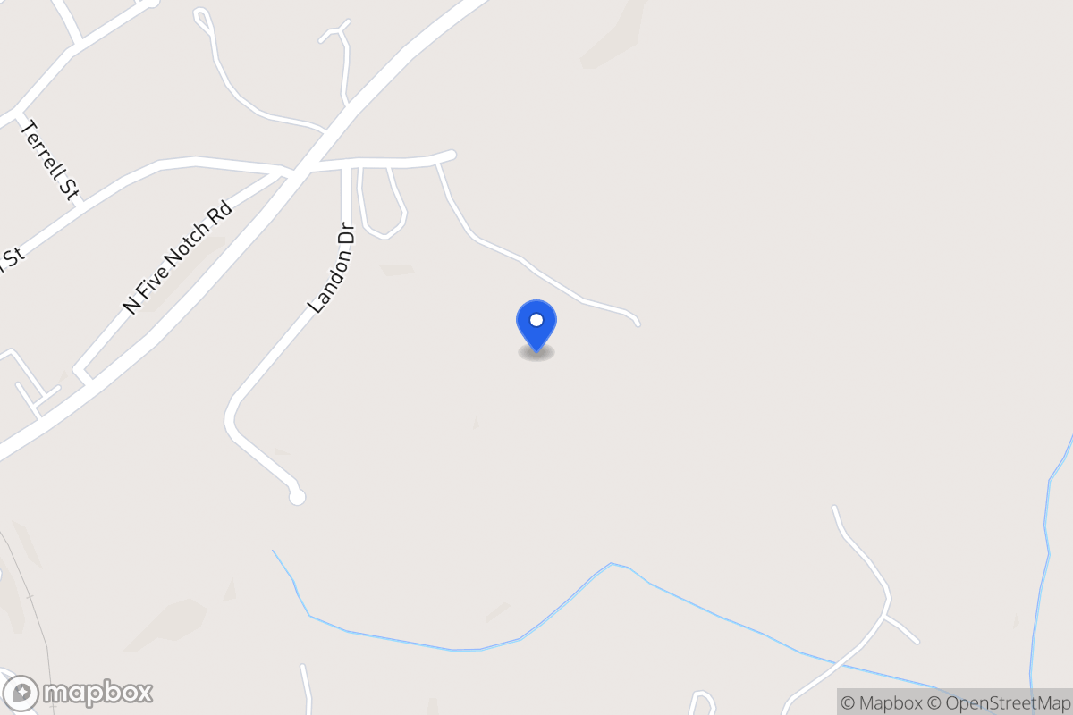 Map of 165 N Five Notch Rd