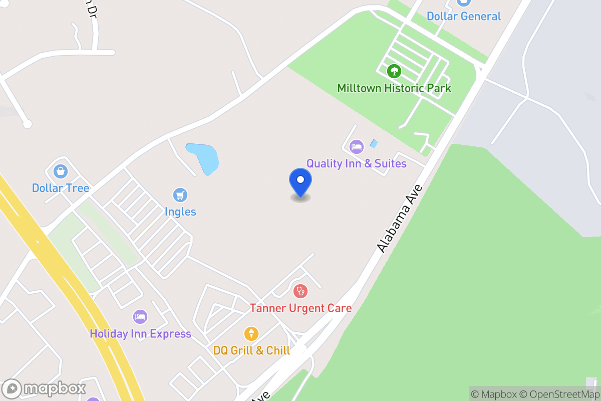 Map of 1401 Alabama Ave