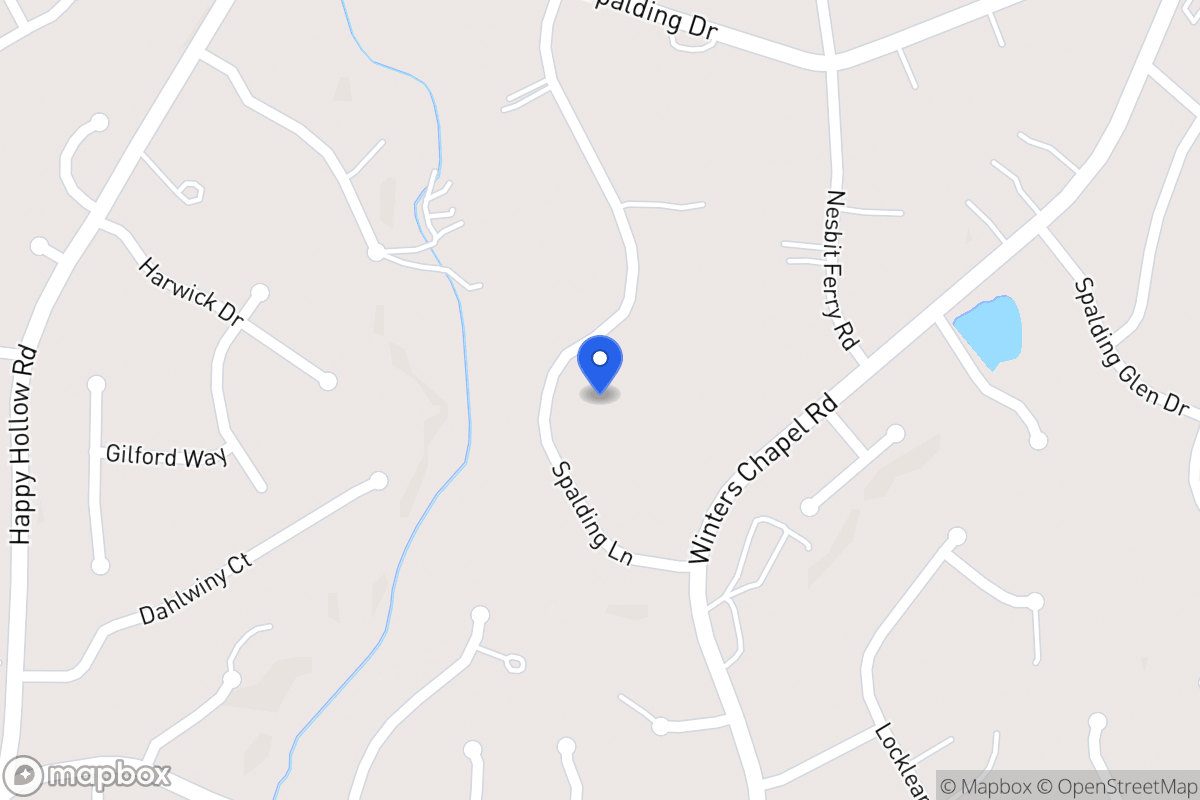 Map of 7545 Spalding Ln