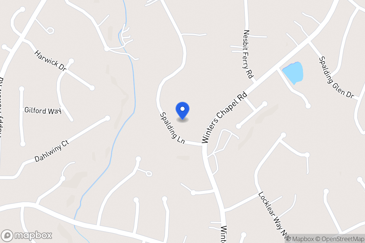 Map of 7505 Spalding Ln