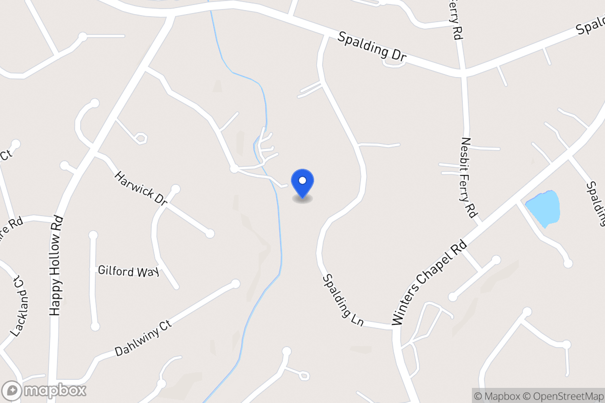 Map of 7550 Spalding Ln