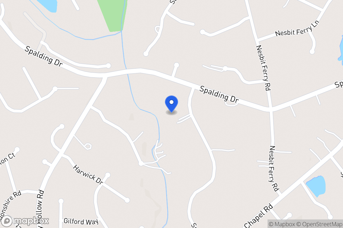 Map of 7610 Spalding Ln
