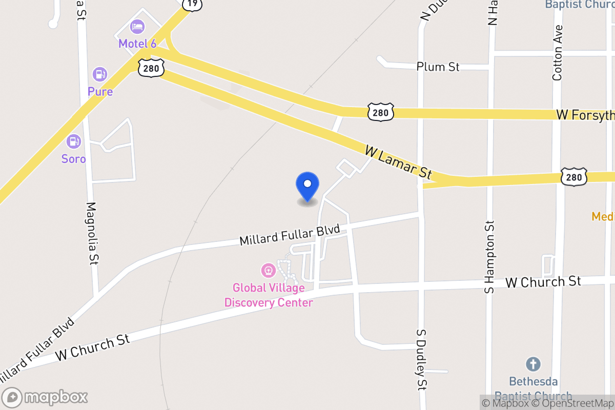 Map of 605 Millard Fuller Blvd St