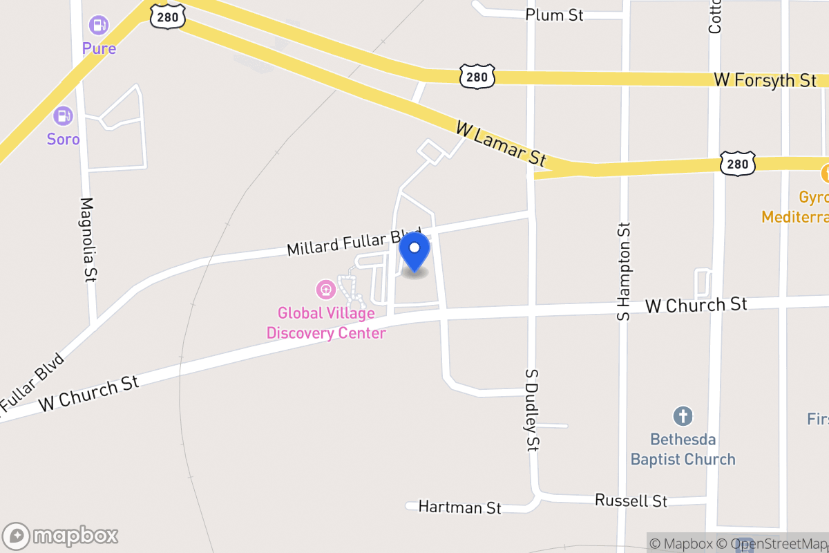 Map of 601 West Church St A-E