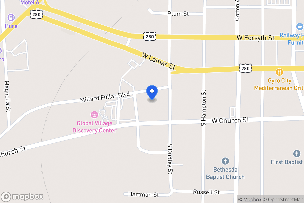 Map of 512 Millard Fuller Blvd St