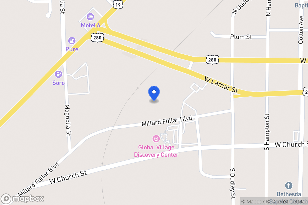 Map of 721 Millard Fuller Blvd St