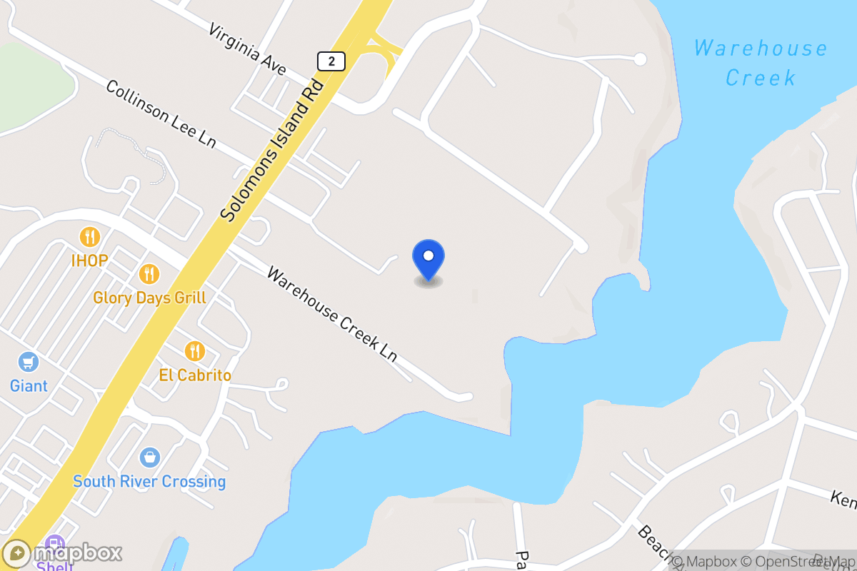 Map of 2993 Solomons Island Rd, Edgewater