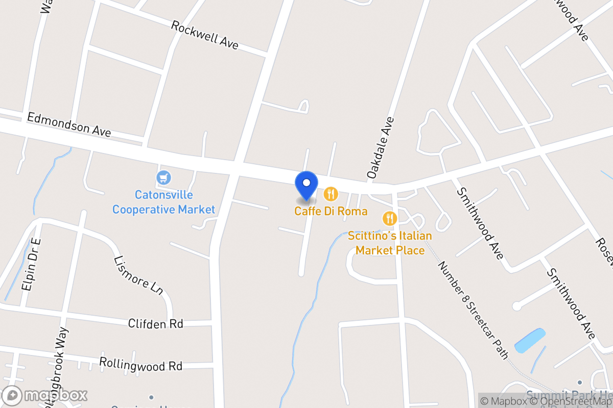 Map of 126 Edgewood Ave, Catonsville