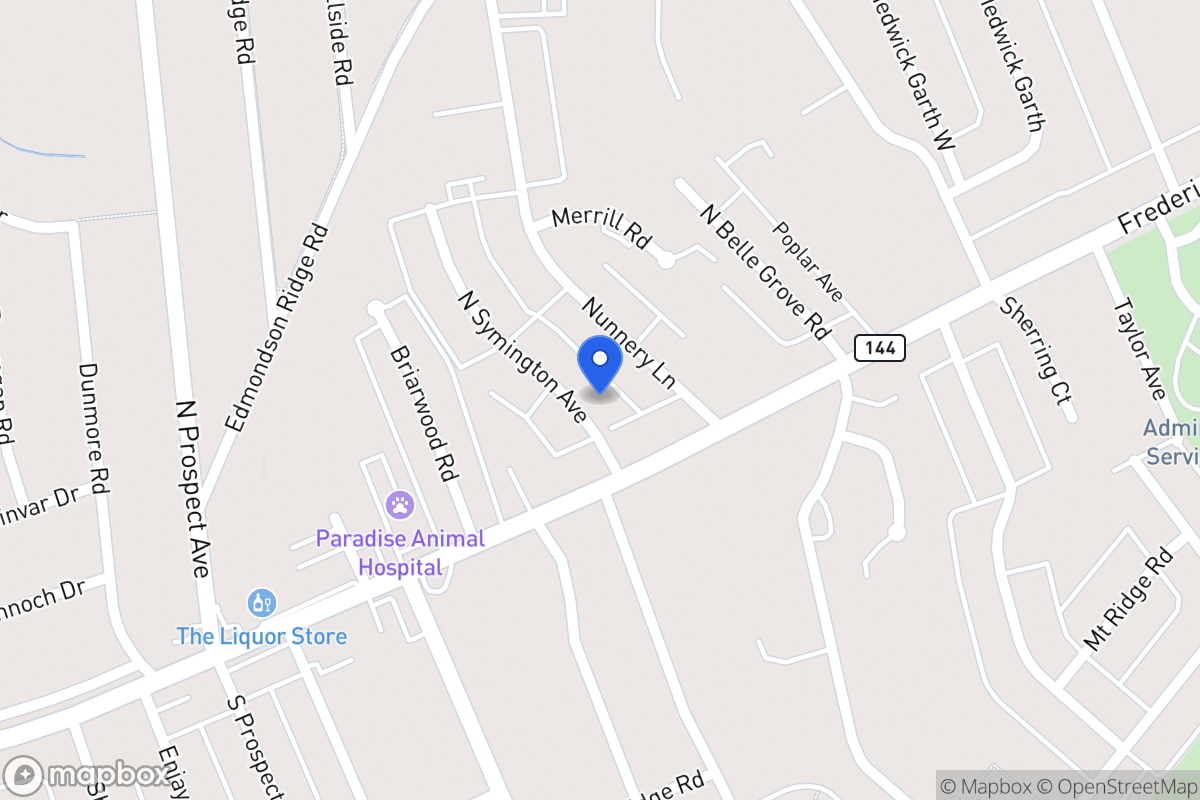 Map of 7 N Symington Ave, Catonsville