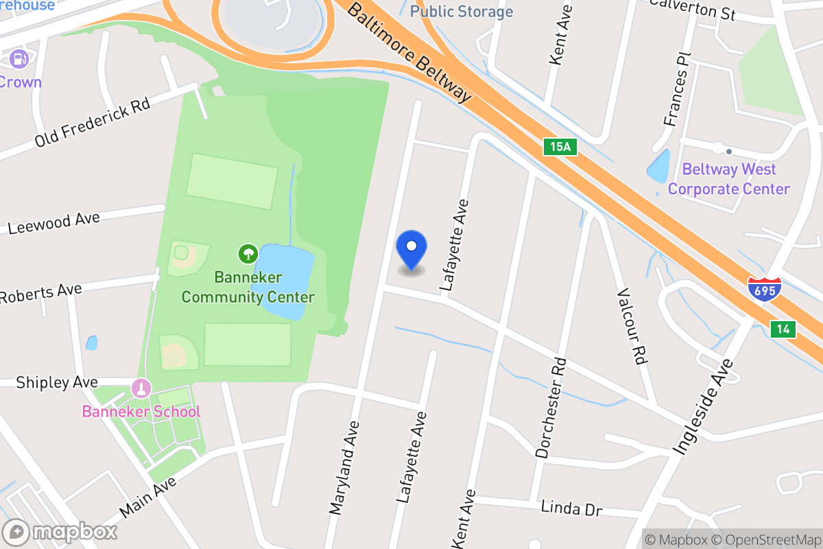 Map of 1006 Woodsdale Rd, Catonsville