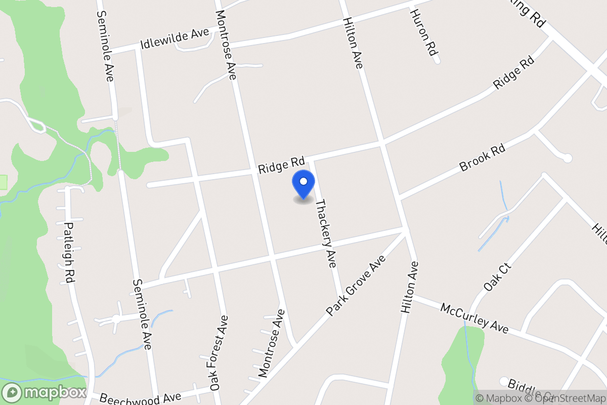 Map of 306 Thackery Ave, Catonsville