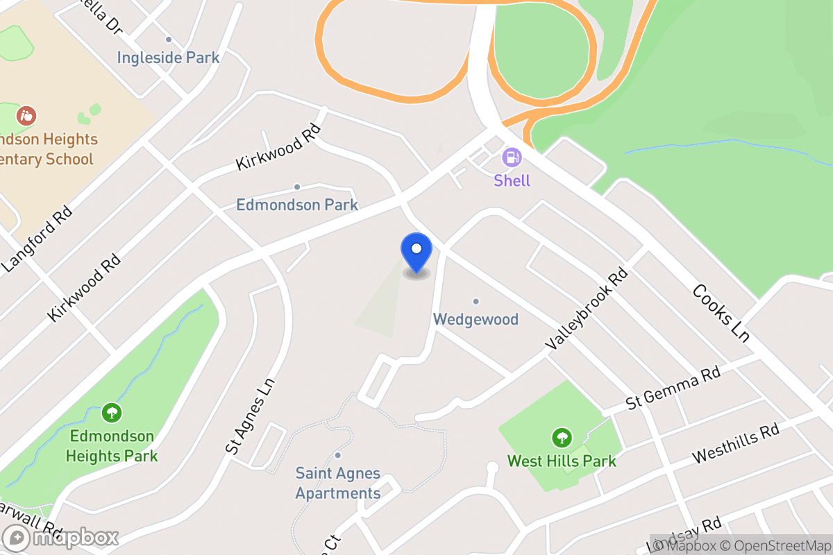 Map of 1348 Martin Dr, Baltimore