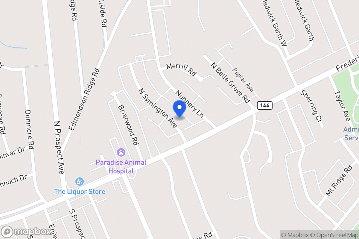 Map of 9 N Symington Ave, Catonsville