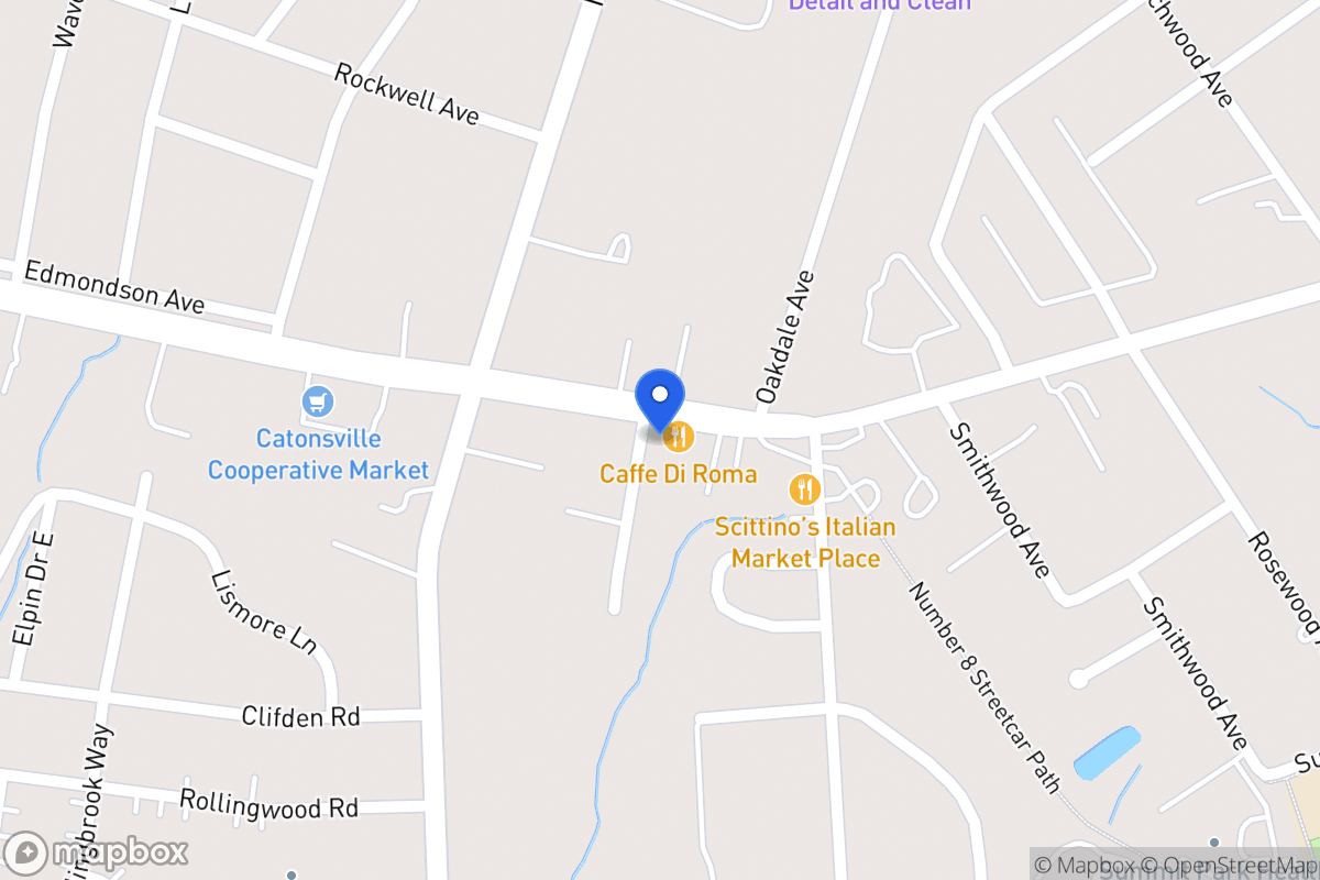 Map of 1721 Edmondson Ave, Catonsville