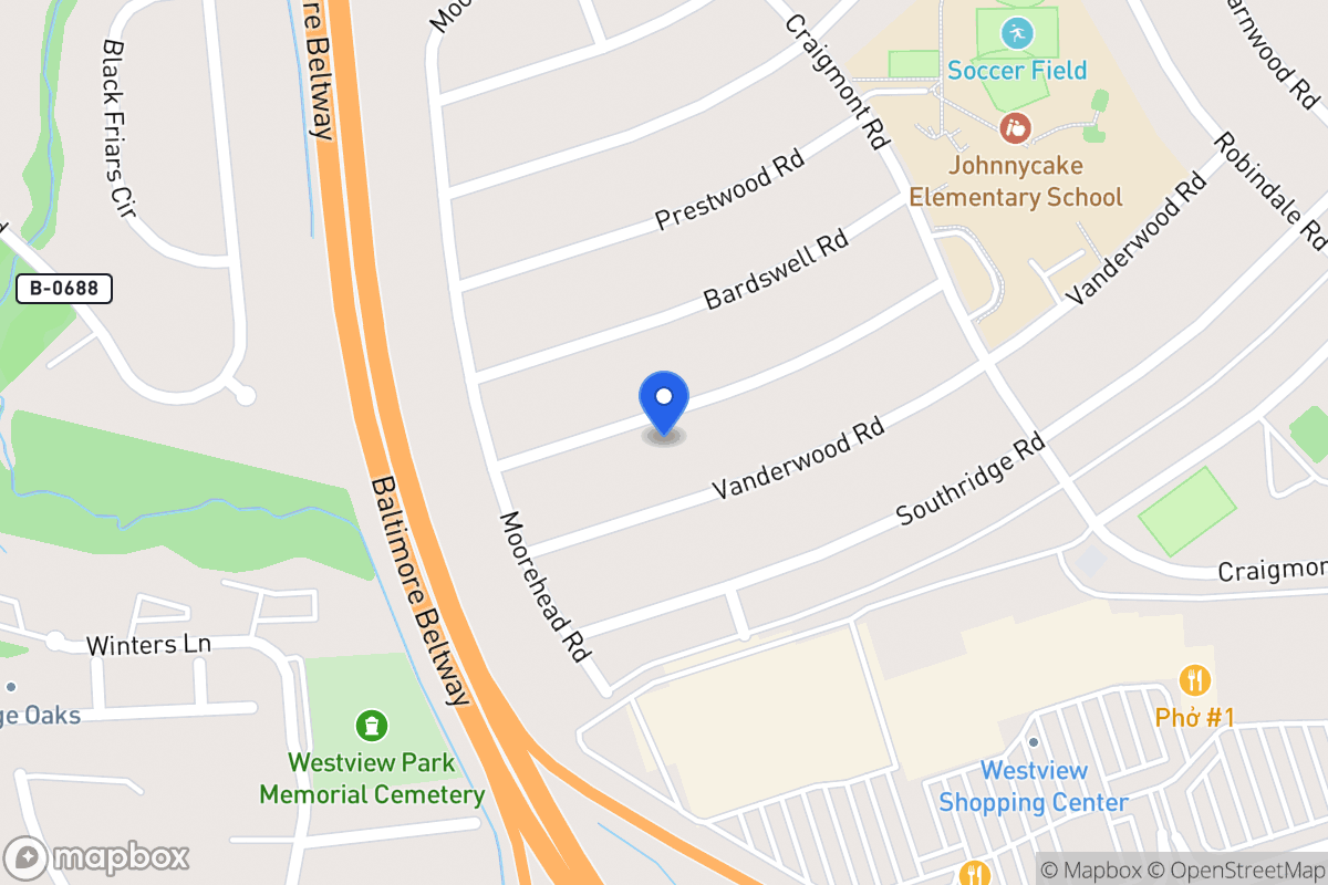 Map of 913 Sedgley Rd, Catonsville