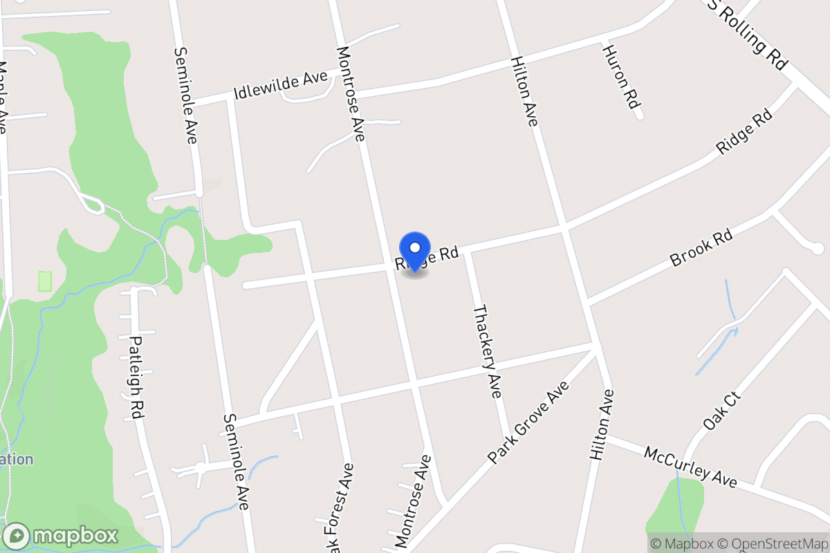 Map of 301 Montrose Ave, Catonsville