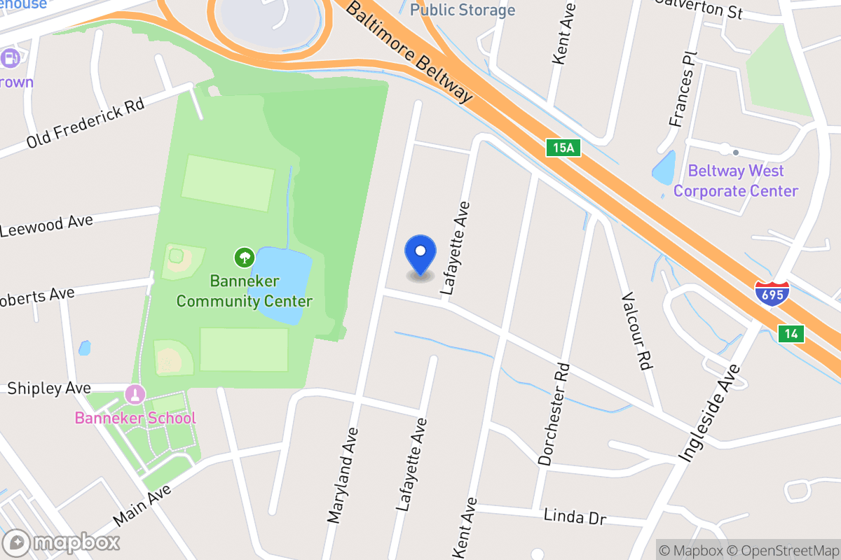 Map of 1004 Woodsdale Rd, Catonsville
