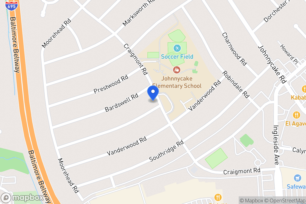 Map of 936 Sedgley Rd, Catonsville