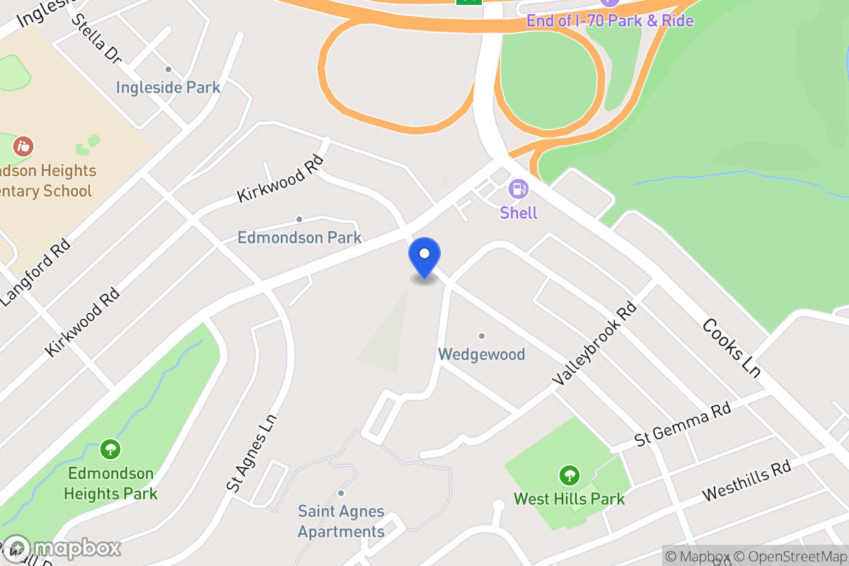 Map of 1112 Stamford Rd, Baltimore